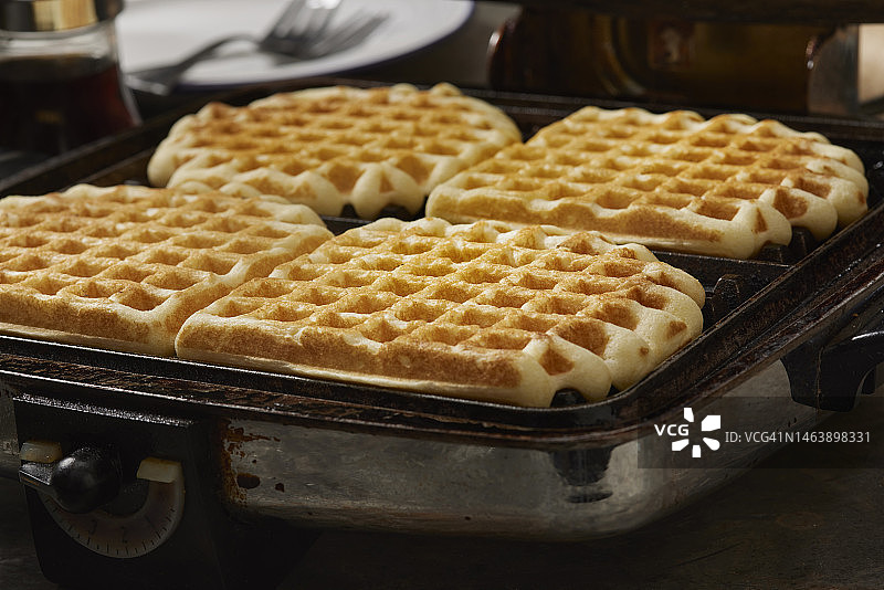 制作华夫饼图片素材