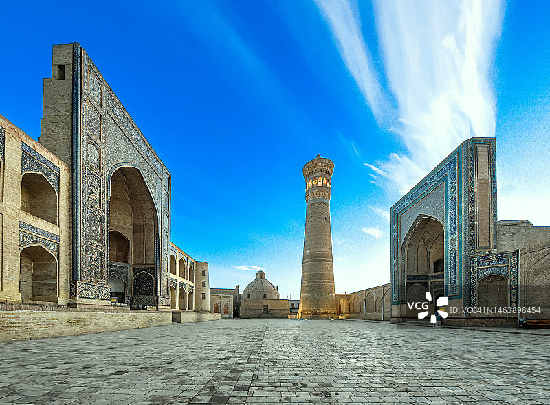 乌兹别克斯坦布哈拉珀伊卡扬建筑群图片素材