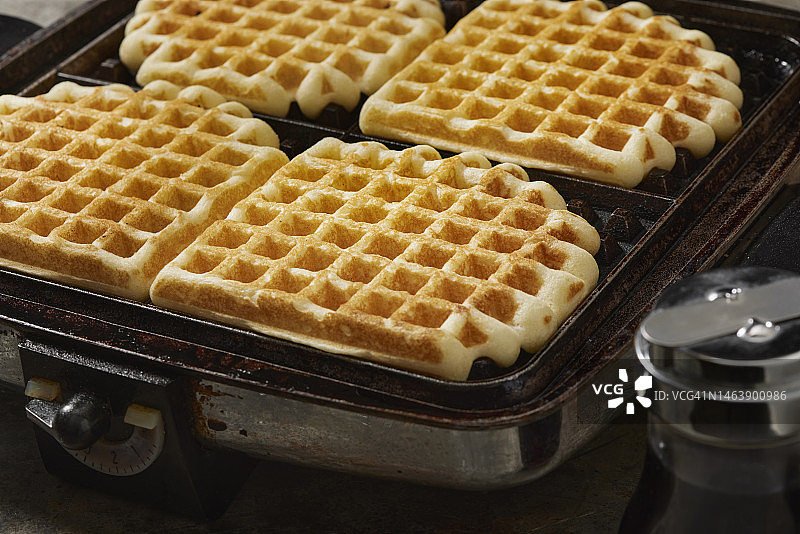 制作华夫饼图片素材