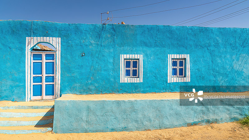 埃及阿斯旺的努比亚村庄图片素材