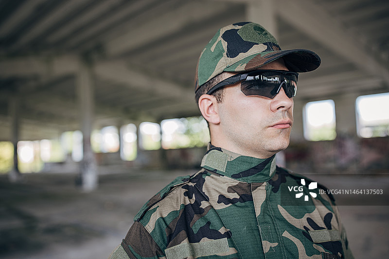 军人肖像图片素材