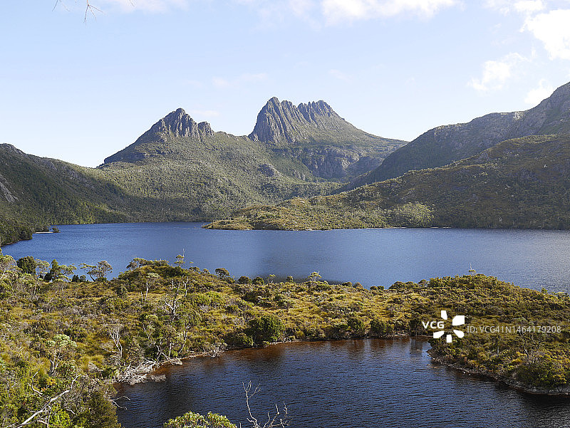 澳大利亚塔斯马尼亚摇篮山湖光山色风光图片素材