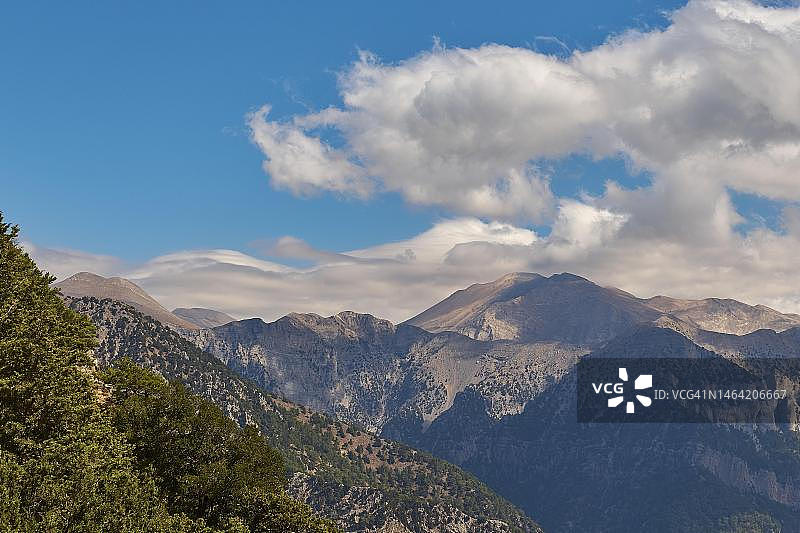 希腊克里特岛萨马利亚峡谷入口图片素材