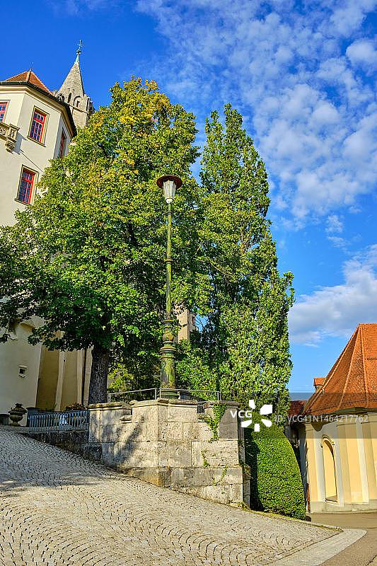 德国巴登-符腾堡州锡格马林根城堡的阶梯图片素材