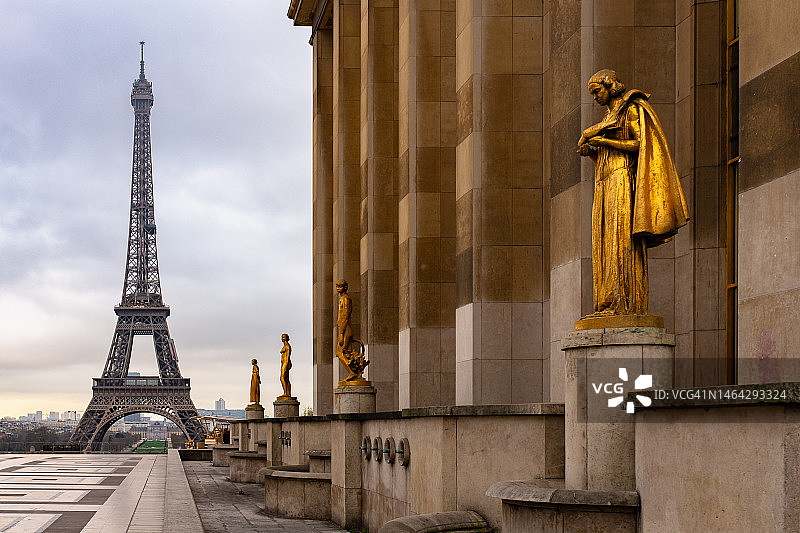 巴黎夏乐宫景色图片素材