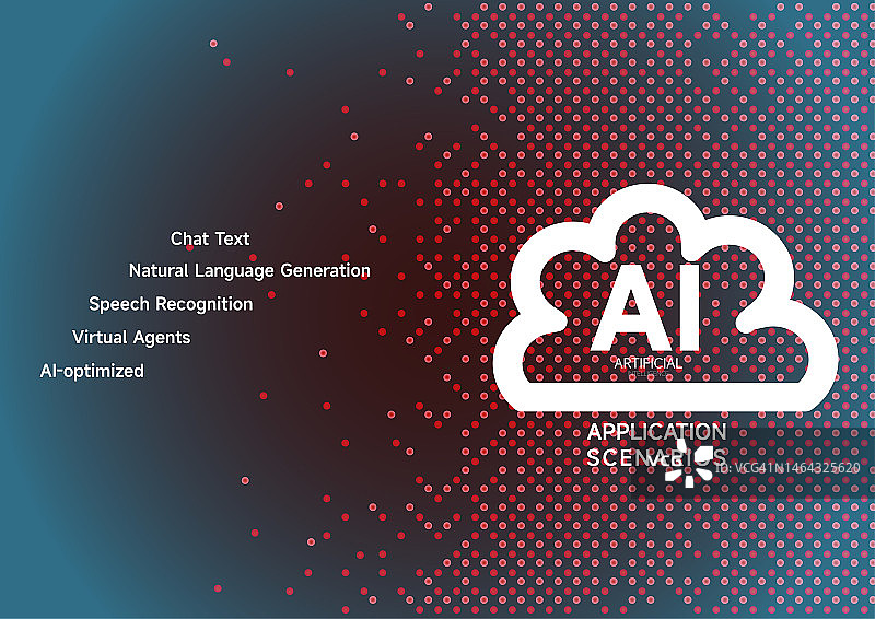 人工智能AI概念技术渐变背景图片素材