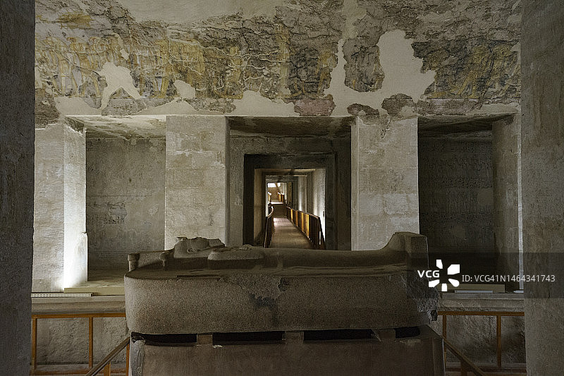 国王谷卢克索埃及陵墓的美丽画作图片素材