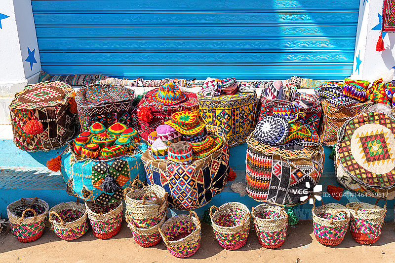 埃及阿斯旺的努比亚市场图片素材