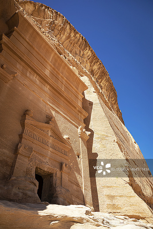 沙特阿拉伯欧拉附近的玛甸·赛列赫（Al-ijr & Hegra）考古遗址图片素材
