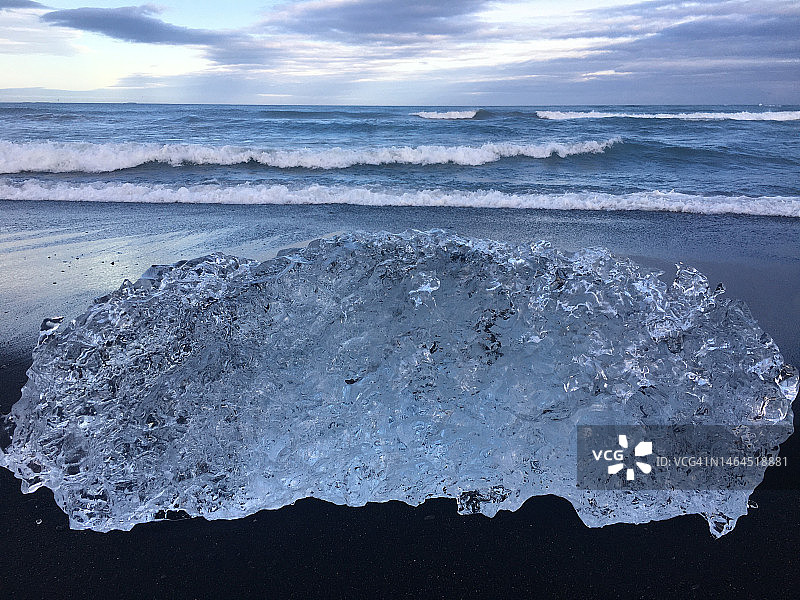 冰岛冬季海景图片素材