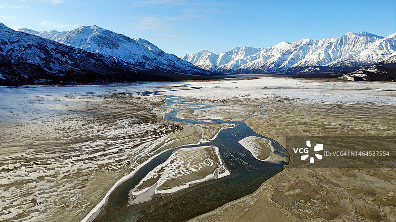 加拿大育空地区雪山风光图片素材