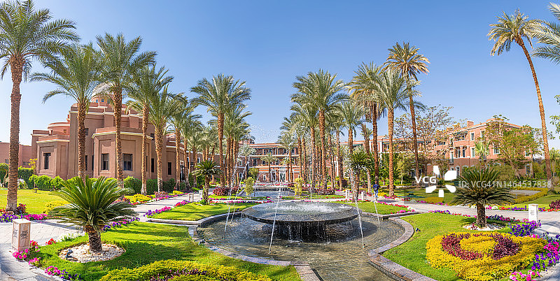 埃及阿斯旺老瀑布酒店图片素材