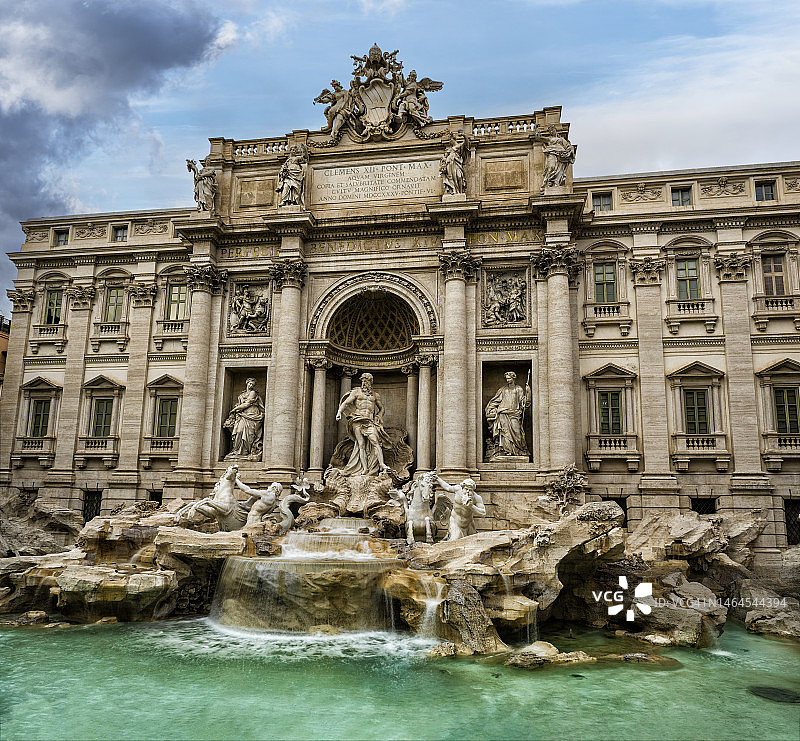 意大利罗马特莱维喷泉图片素材
