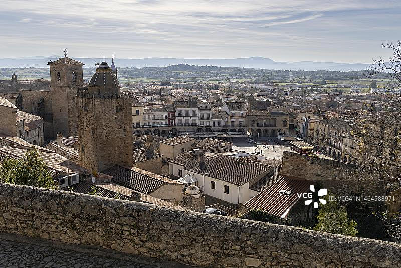 西班牙特鲁希略马约尔广场图片素材