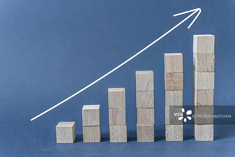 商业金融增长图静物概念图片素材