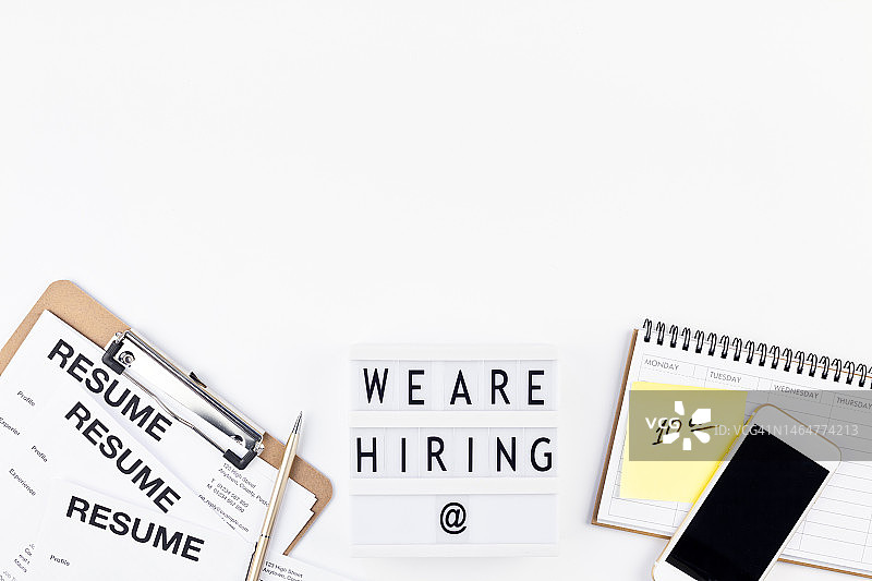 招聘人才白色背景图（普拉，克罗地亚）图片素材