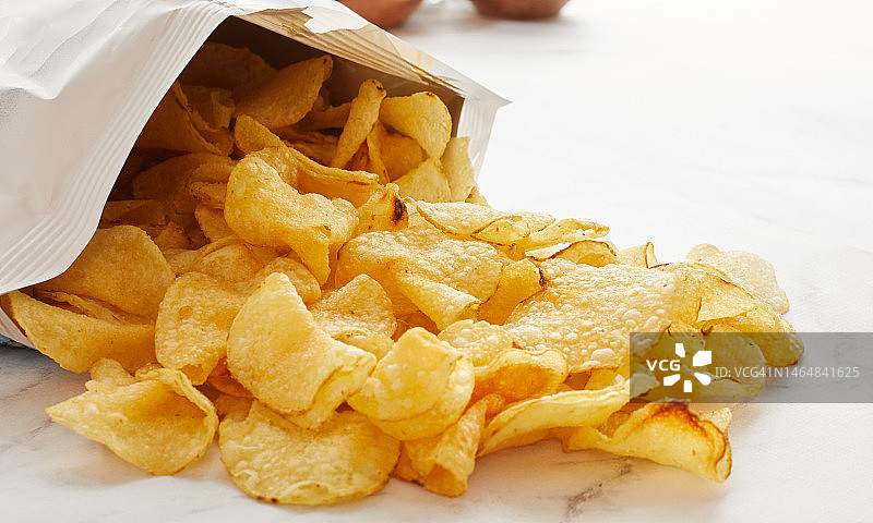 薯片特写图片素材