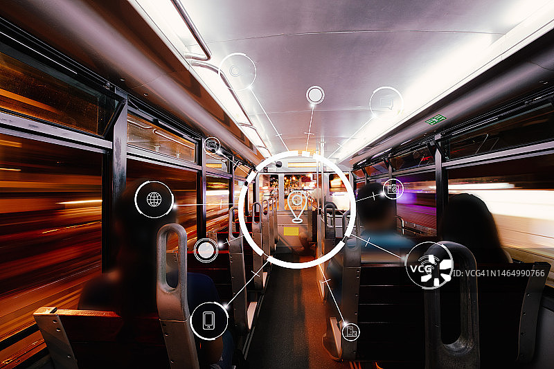 交通、车辆、无线通信网络、物联网抽象视觉图像图片素材