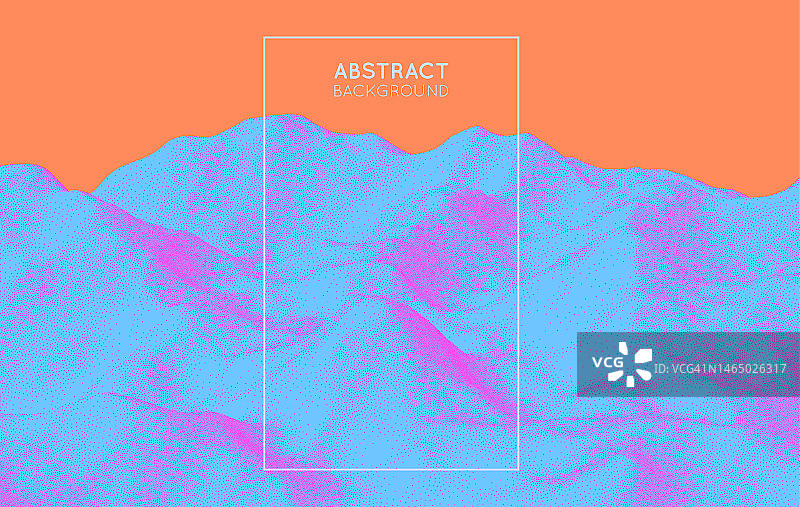 山峰：带有粒子效果的风景背景，地形点彩画法3D矢量素材，适用于宣传册、杂志、海报、演示文稿、宣传单或banner图片素材