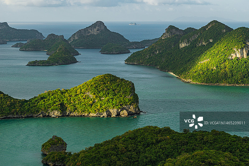安通群岛，苏梅岛，素叻他尼府的山海风光图片素材