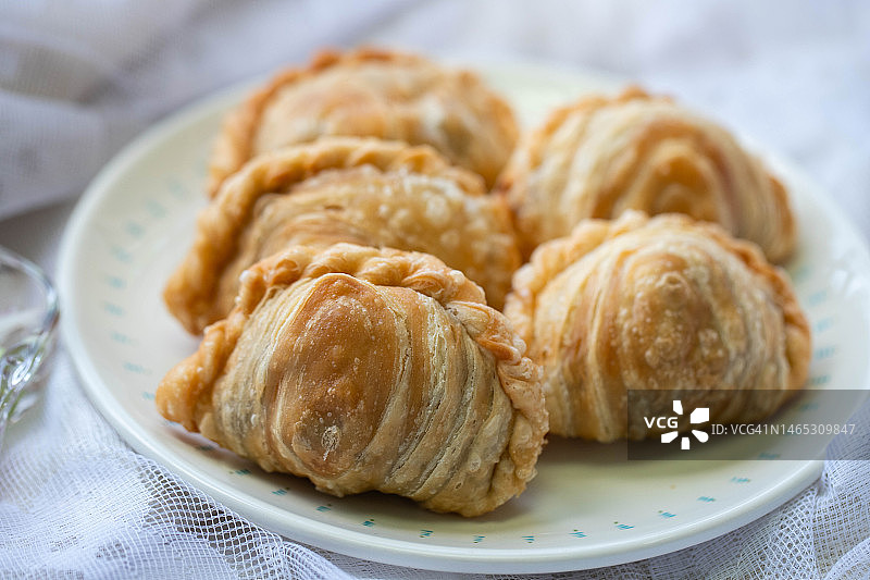 咖喱角：受欢迎的马来西亚街头食品图片素材