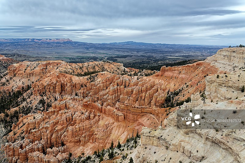 布莱斯峡谷国家公园胡德峰远眺鲍威尔 point图片素材