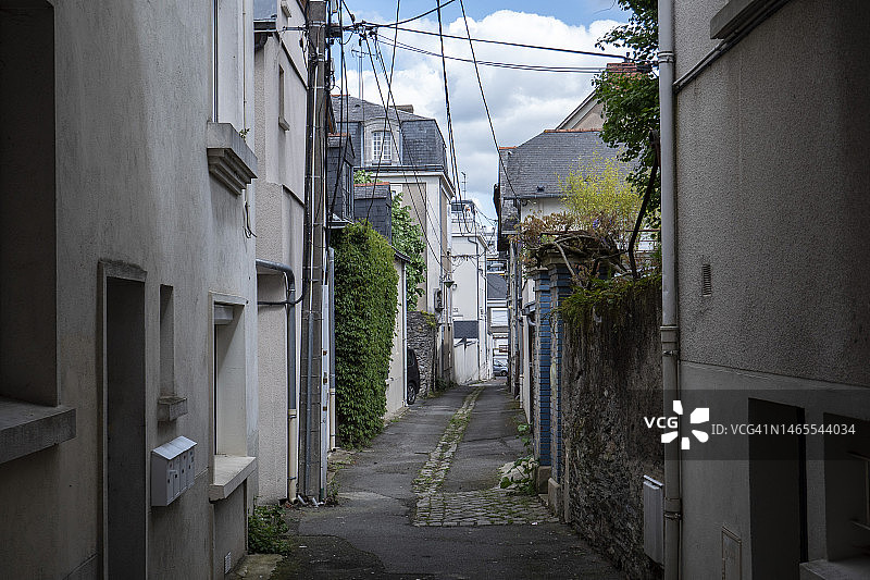 法国昂热的小巷图片素材