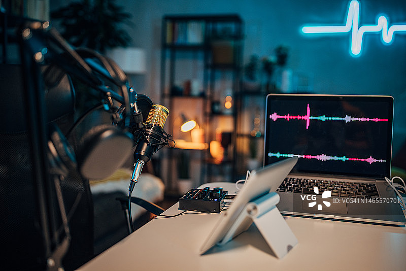 空播客工作室图片素材