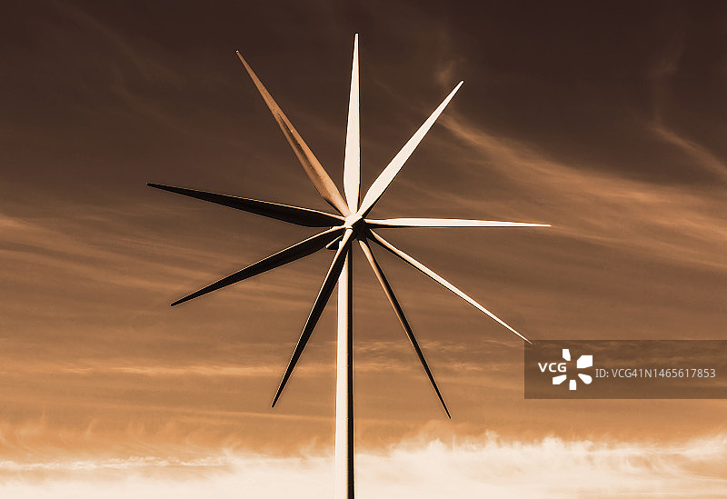 风力涡轮机图片素材