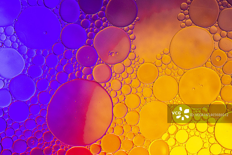 彩色油泡抽象背景图片素材
