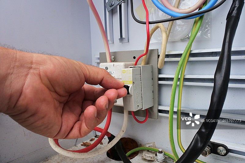 手控制电源开关图片素材