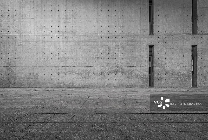 混凝土墙，空旷工作室背景图片素材