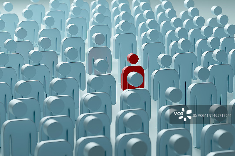 发现领导者概念照片，3D渲染图片素材