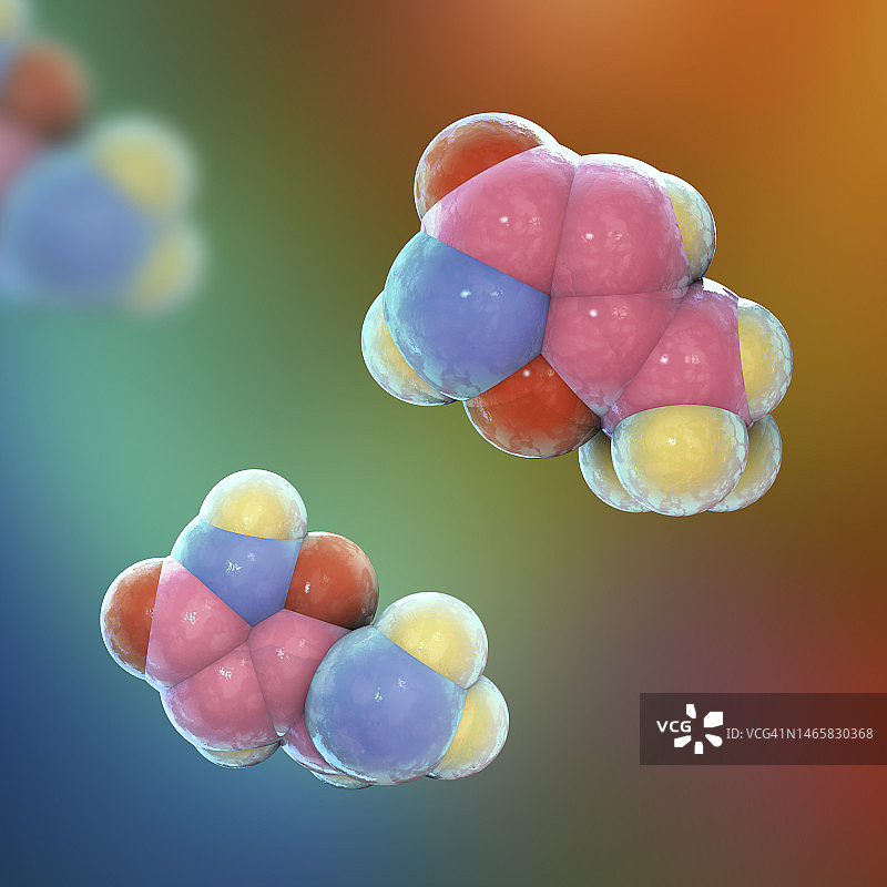 蝇蕈醇分子结构图图片素材