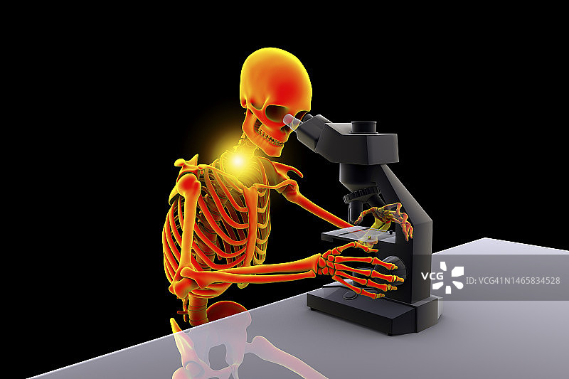 实验室工作人员的肌肉骨骼疾病插图图片素材