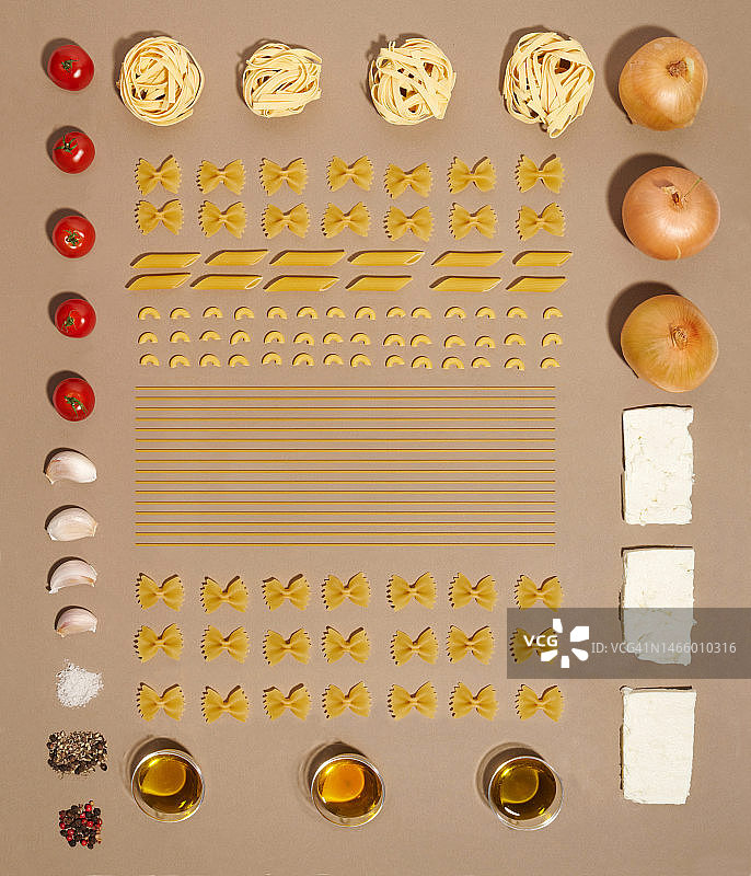 扁平风格的意大利面图片素材