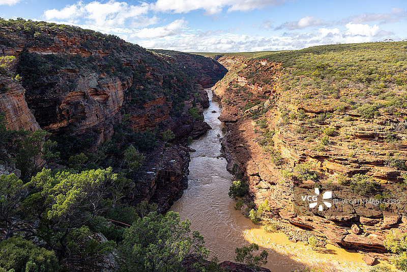 Z形弯峡谷图片素材