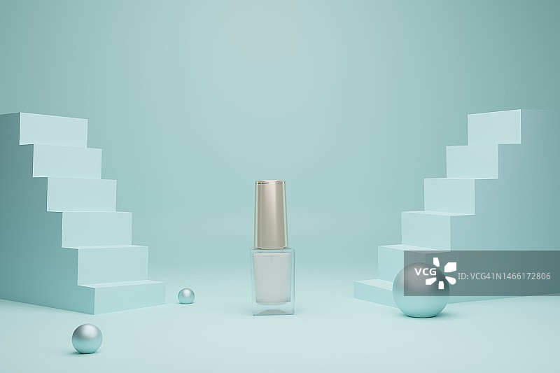 化妆品产品展示3D渲染图片素材