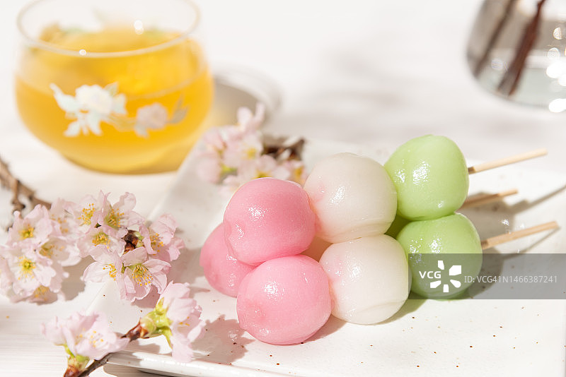 三色饺子图片素材