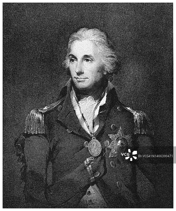 海军上将霍雷肖·纳尔逊肖像图片素材