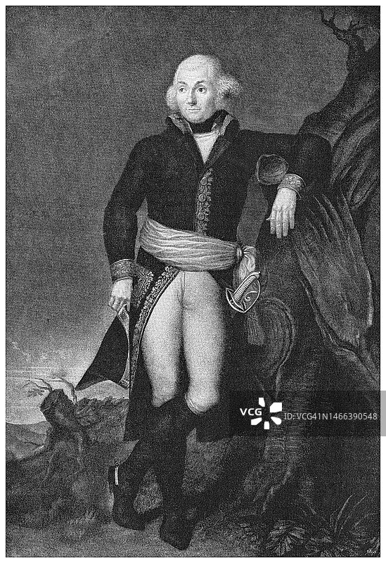 让-巴蒂斯特·儒尔当伯爵肖像：法国军事指挥官图片素材