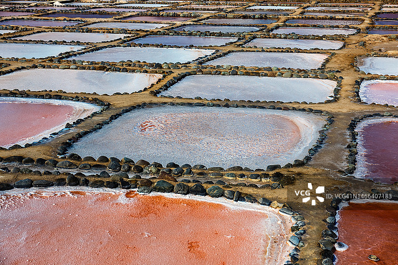 大加那利岛泰内费盐场，拉斯帕尔马斯，西班牙图片素材