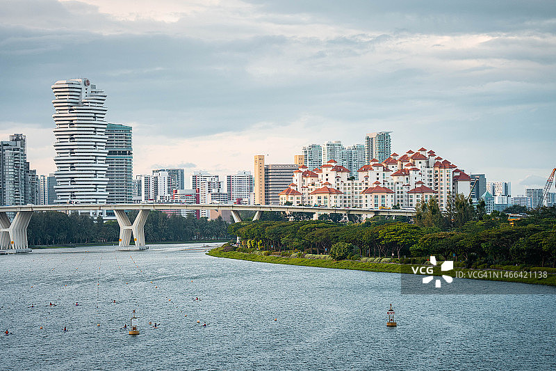 新加坡河城市景观图片素材