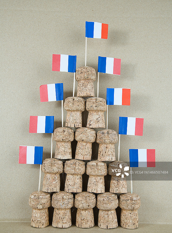 法国香槟产区的香槟酒图片素材