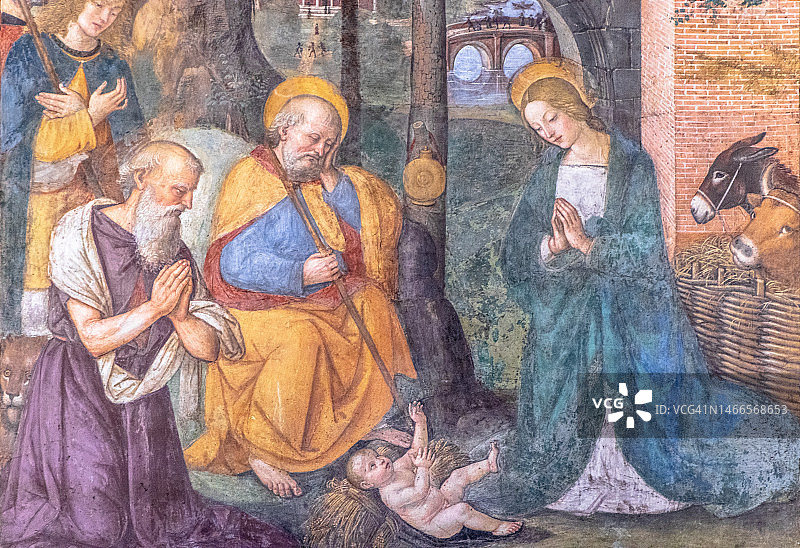 罗马圣母堂《牧羊人的崇拜》图片素材