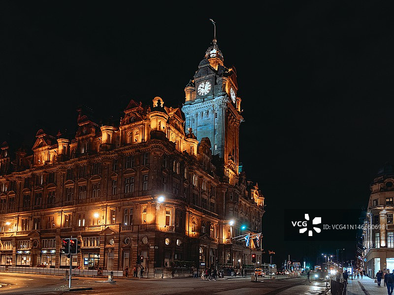 苏格兰爱丁堡王子街风光图片素材