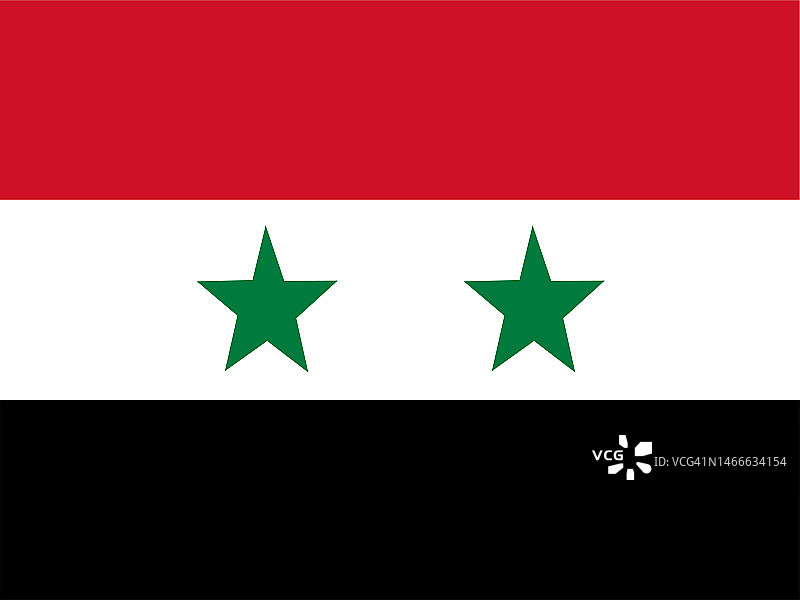 叙利亚国旗：冲突、地震和社会问题图片素材