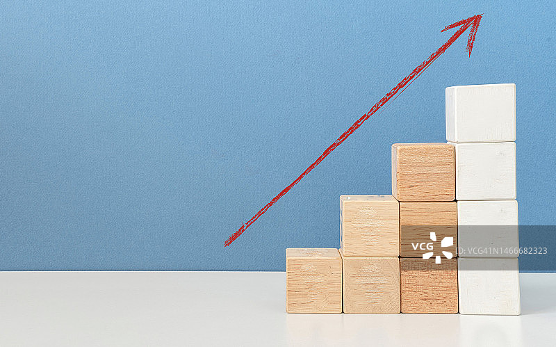 商业金融增长图静物概念图片素材