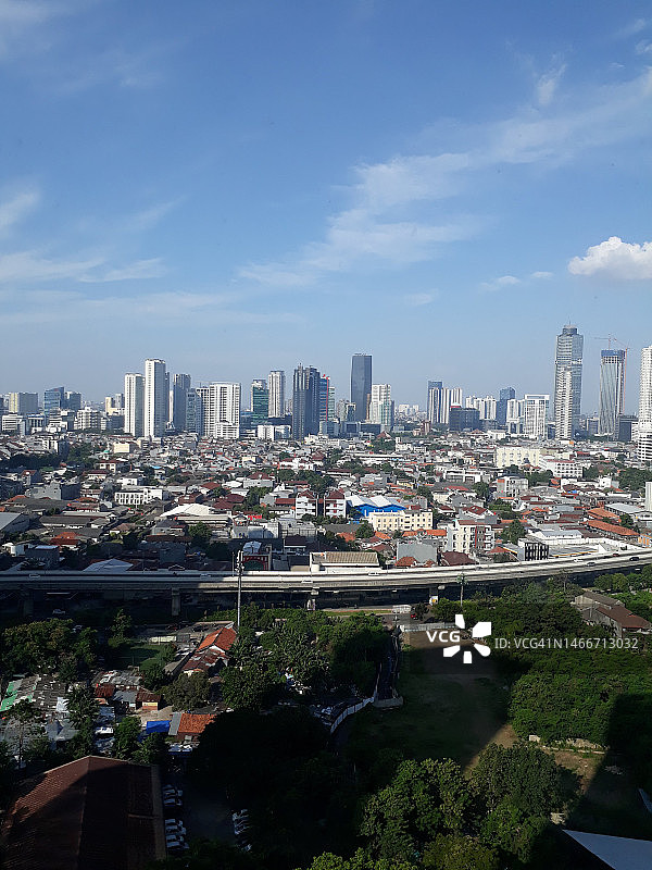 印度尼西亚雅加达城市建筑高角度景观图片素材