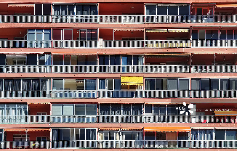 特内里费的公寓楼图片素材